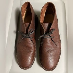 J. Crew  Leather Chukka boots men size 10.5 brown Made in Italy